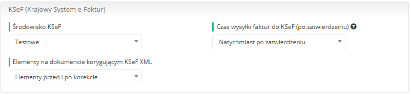 Konfiguracja KSeF
